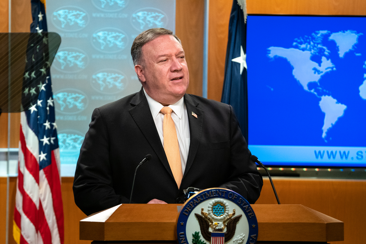  美國國務卿龐皮歐（Mike Pompeo）。   圖：翻攝SecPompeo推特