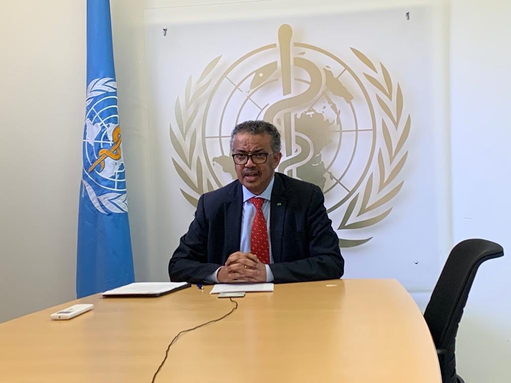 WHO秘書長譚德賽。   圖：翻攝自DrTedros 推特