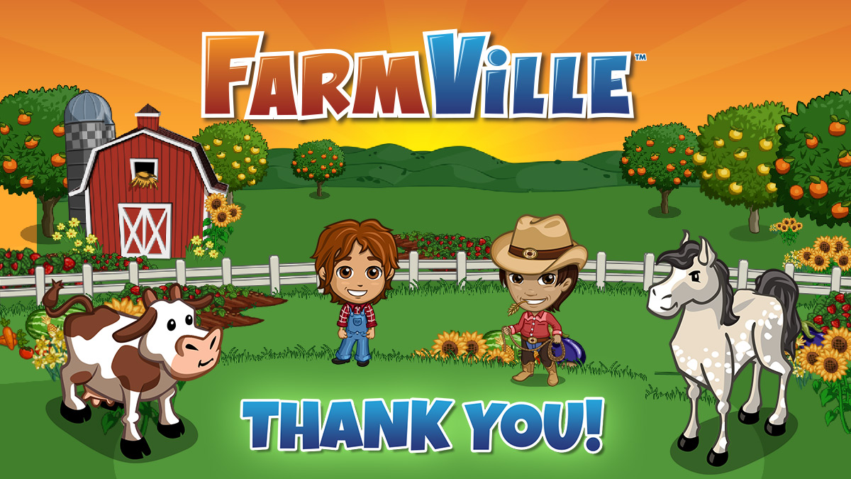 經典社交農場網頁遊戲《FarmVille》正式結束11年營運。   圖：翻攝自推特