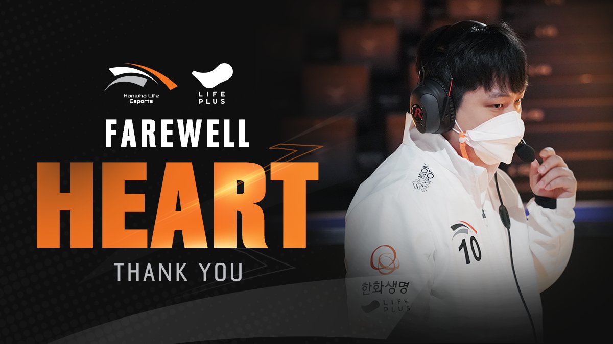 Hanwha Life Esports稍早宣布與主教練Heart終止合約，同時祝福Heart未來一切順利。   圖：翻攝自HLE Twitter