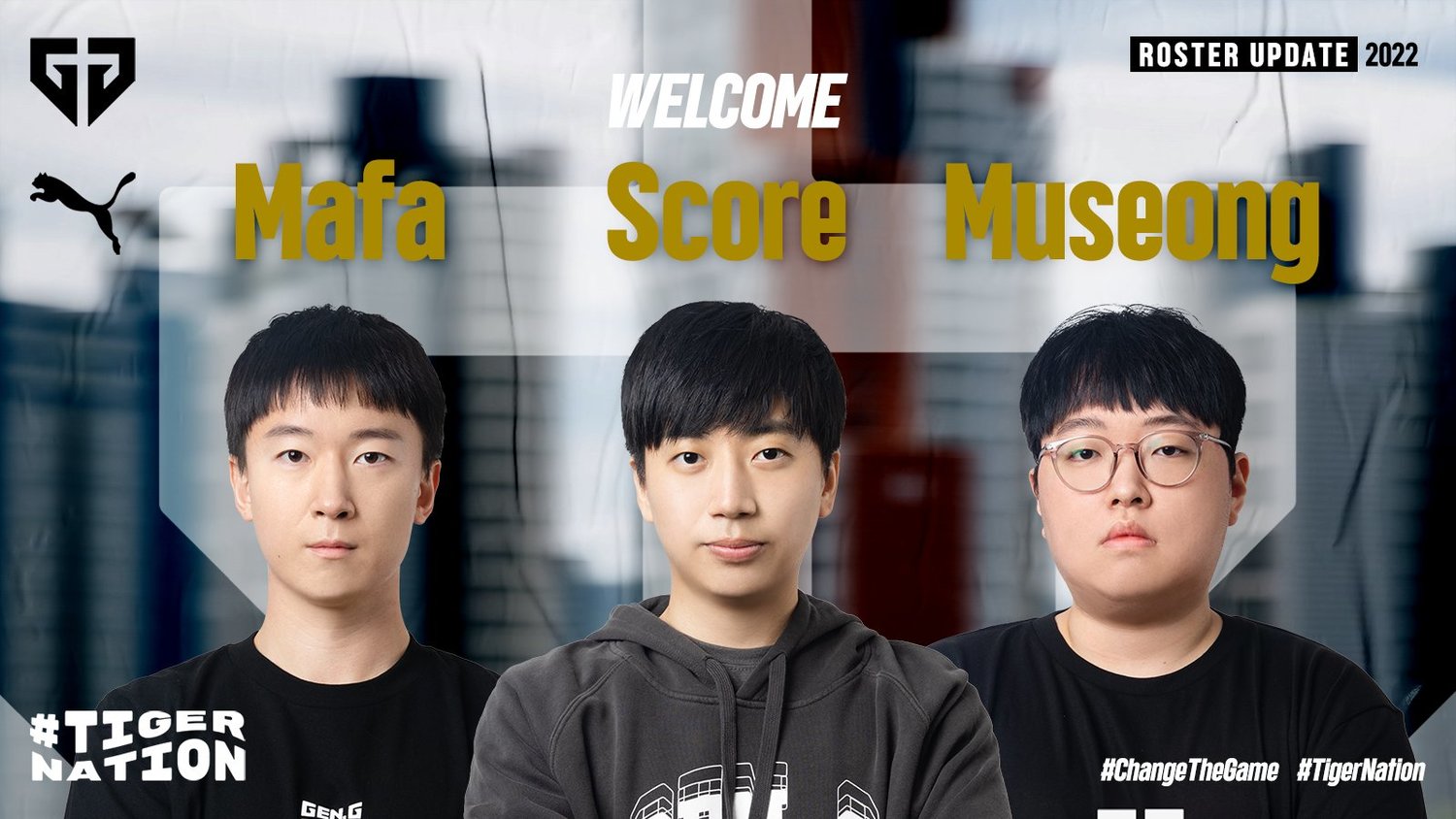 Gen.G Esports今日再宣布三位教練團成員－Zafa、Score和Museong。   圖：翻攝自Gen.G Twitter