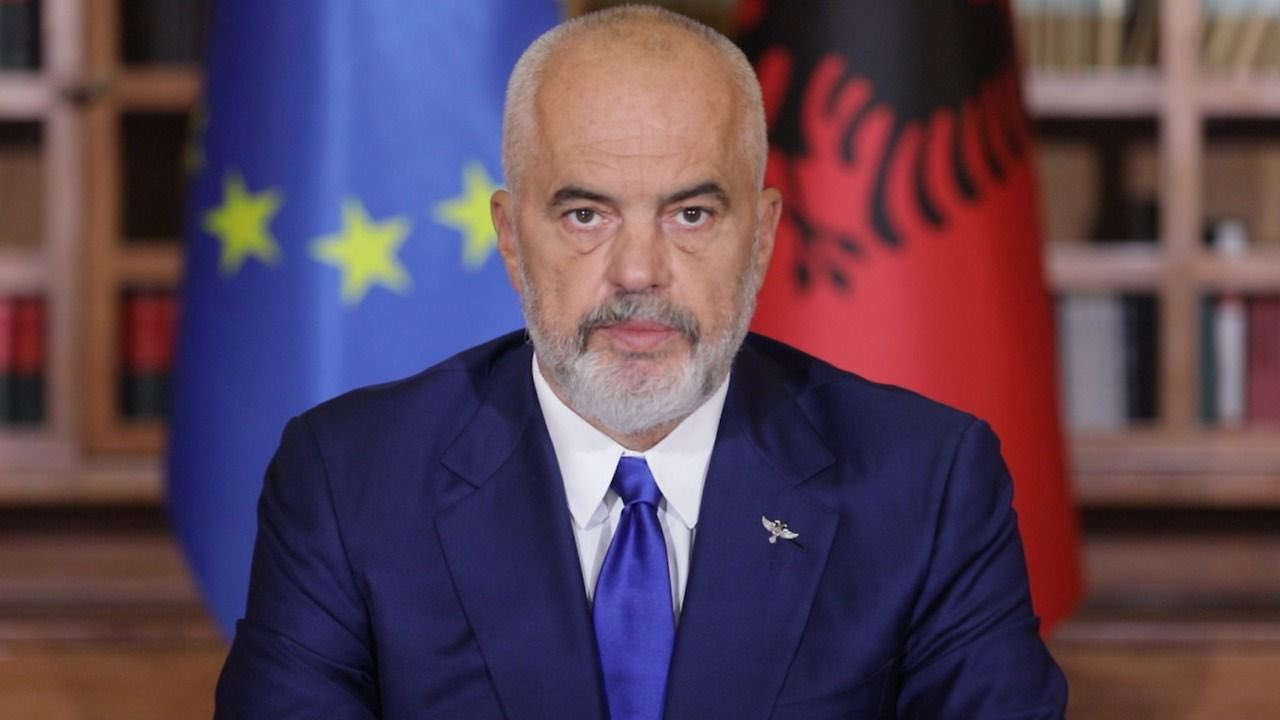 阿爾巴尼亞總理拉瑪（Edi Rama）。   圖：翻攝自阿爾巴尼亞外交部長推特（資料照）。