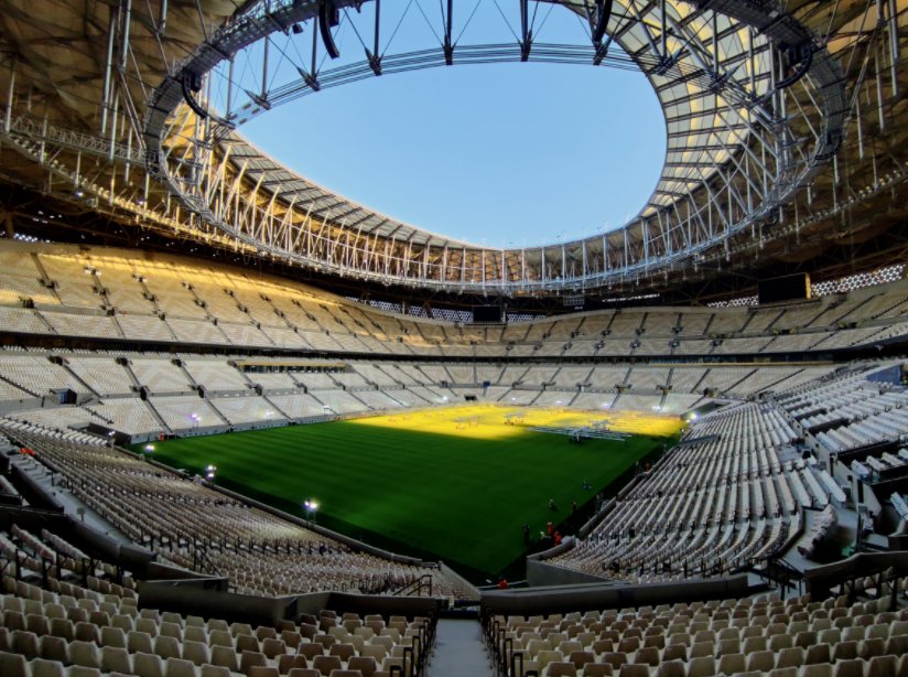 盧塞爾球場( Lusail Stadium) 由中國鐵建與卡達HBK合資公司共同興建，是卡達世界盃的主體育場。   圖: 翻攝自 eugenioT14 推特 